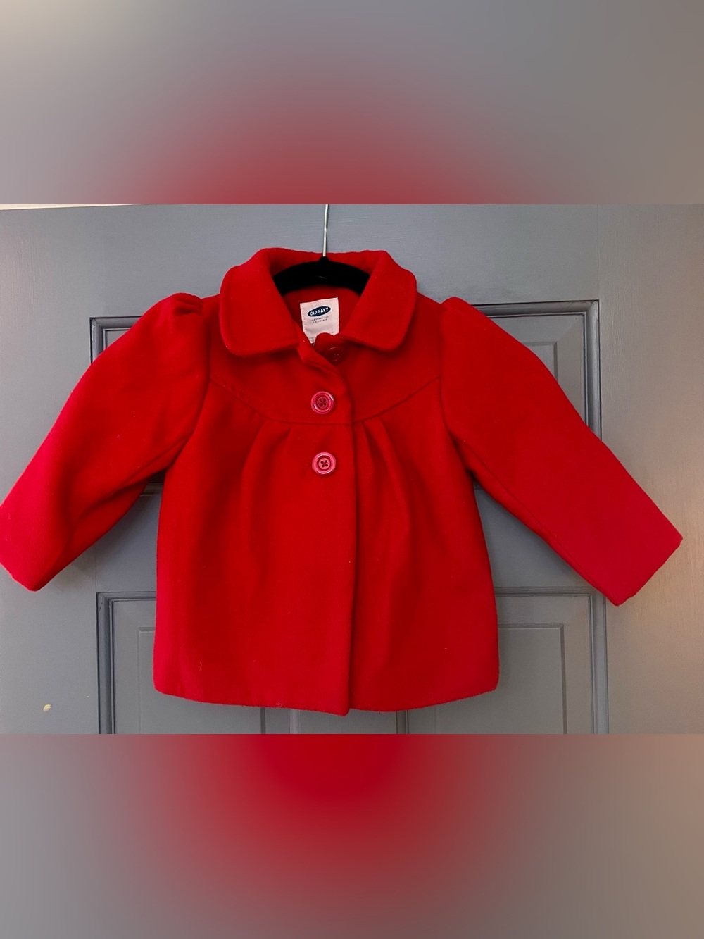 Old Navy Red Girls Peacoat